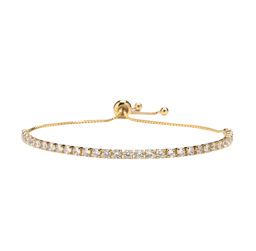 Evelyn Gold Tennis Bracelet