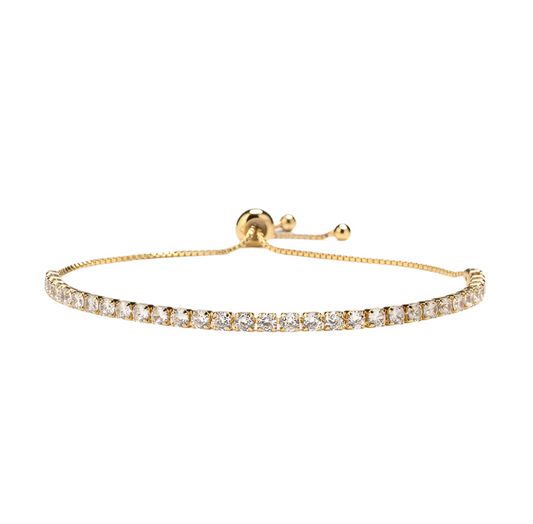 Gold Diamond Tennis Bracelet
