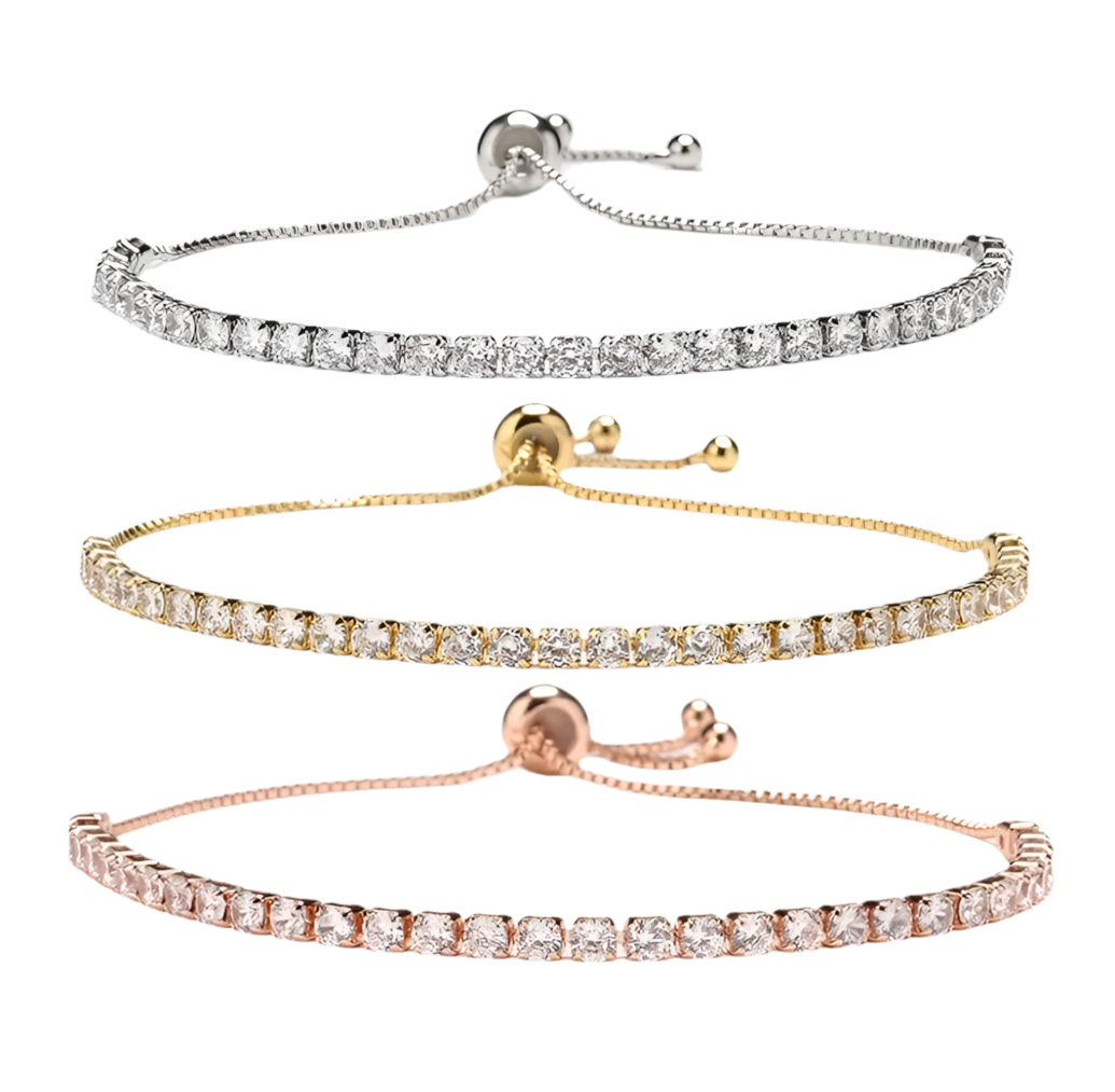 Evelyn Gold Tennis Bracelet