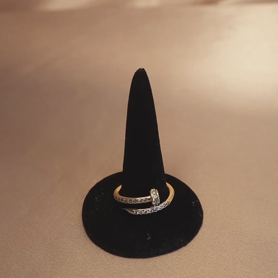 Minimalist 14k gold wrap ring featuring gorgeous diamonds—perfect for everyday jewelry or special occasions.